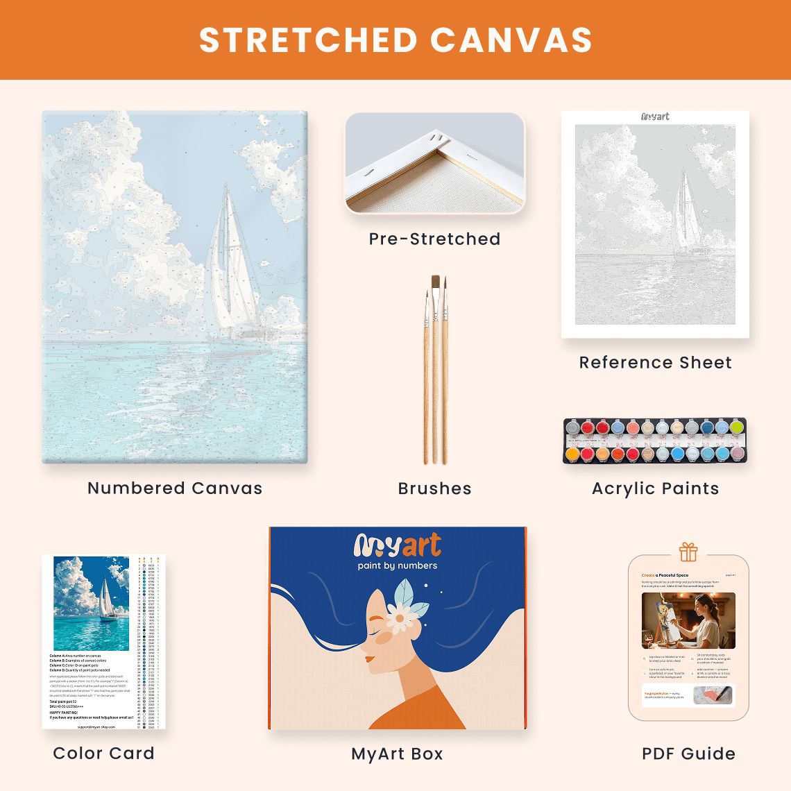 Paint by numbers - Sailing Clouds - MyArt