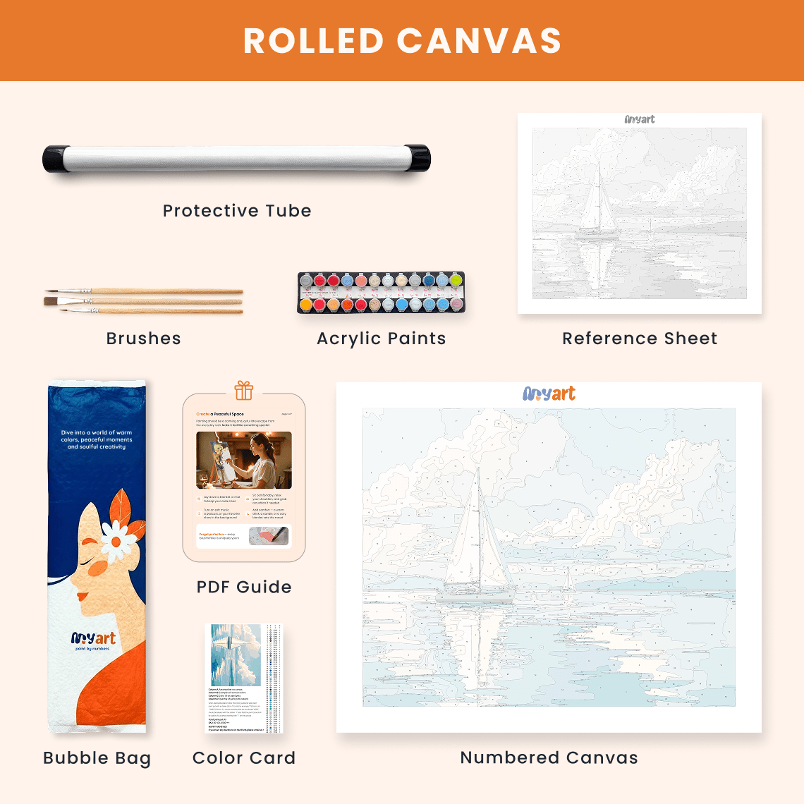 Paint by numbers - Sailing Serenity - MyArt