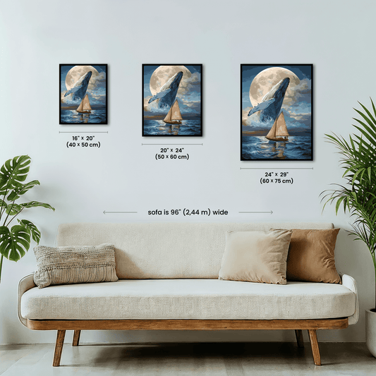 Paint by numbers - Sailing Whale - MyArt