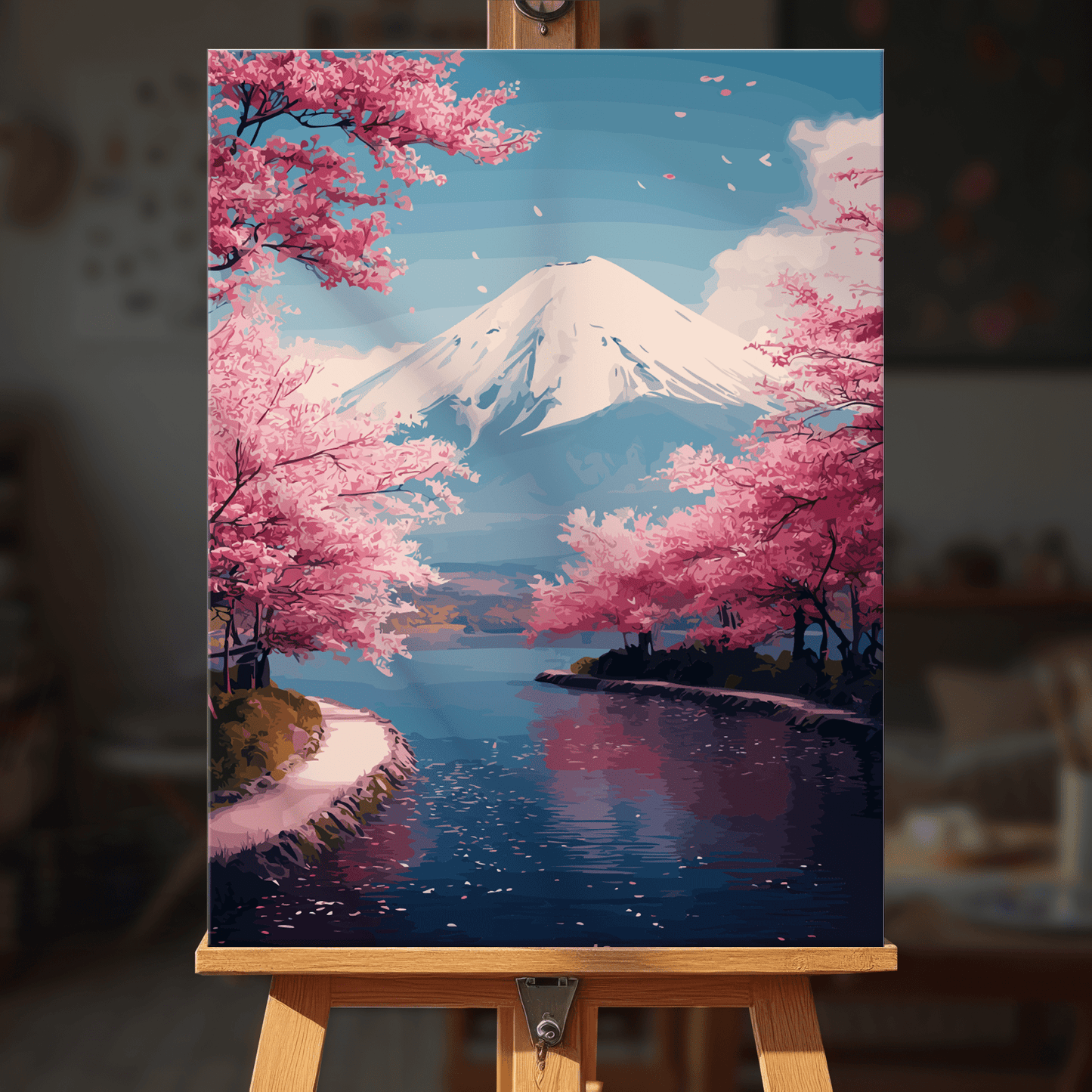 Paint by numbers - Sakura Lake - MyArt