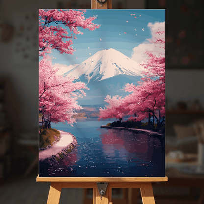Paint by numbers - Sakura Lake - MyArt