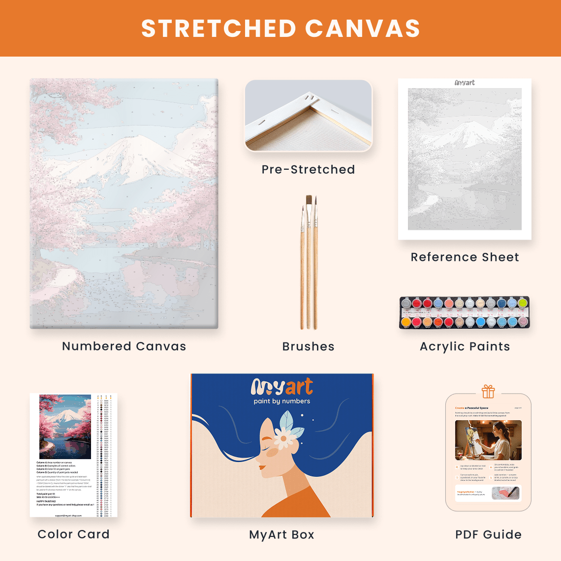 Paint by numbers - Sakura Lake - MyArt