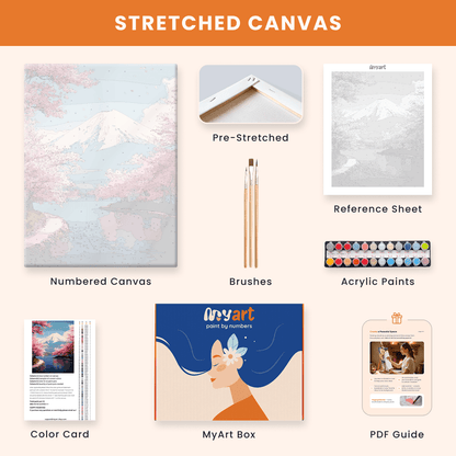 Paint by numbers - Sakura Lake - MyArt