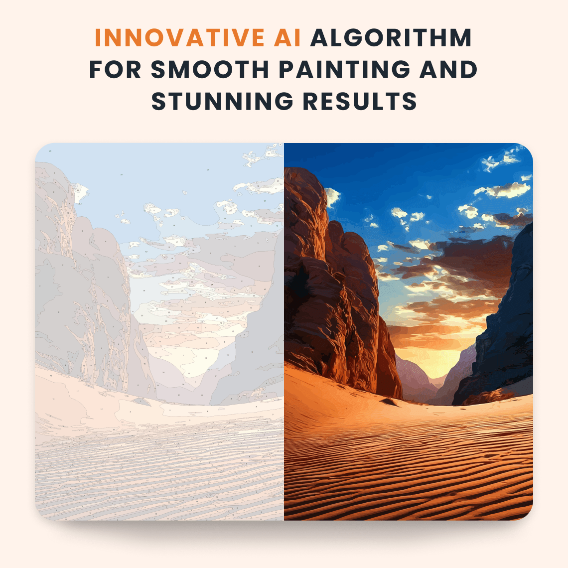 Paint by numbers - Sand Canyon - MyArt