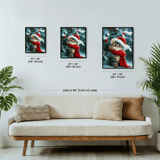 Paint by numbers - Santa Cat - MyArt