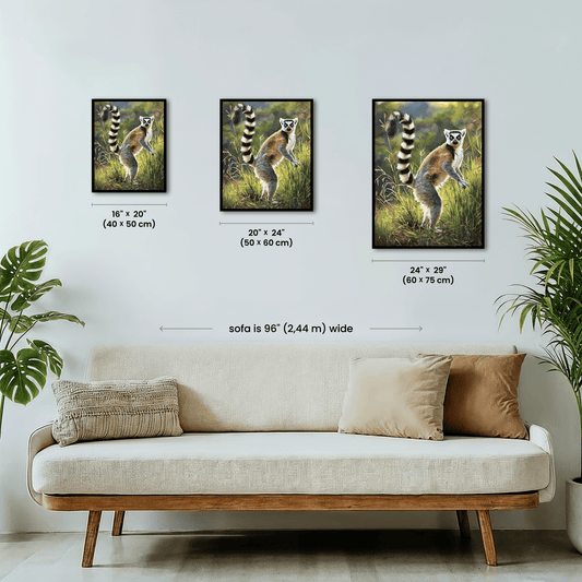 Paint by numbers - Savanna Lemur - MyArt