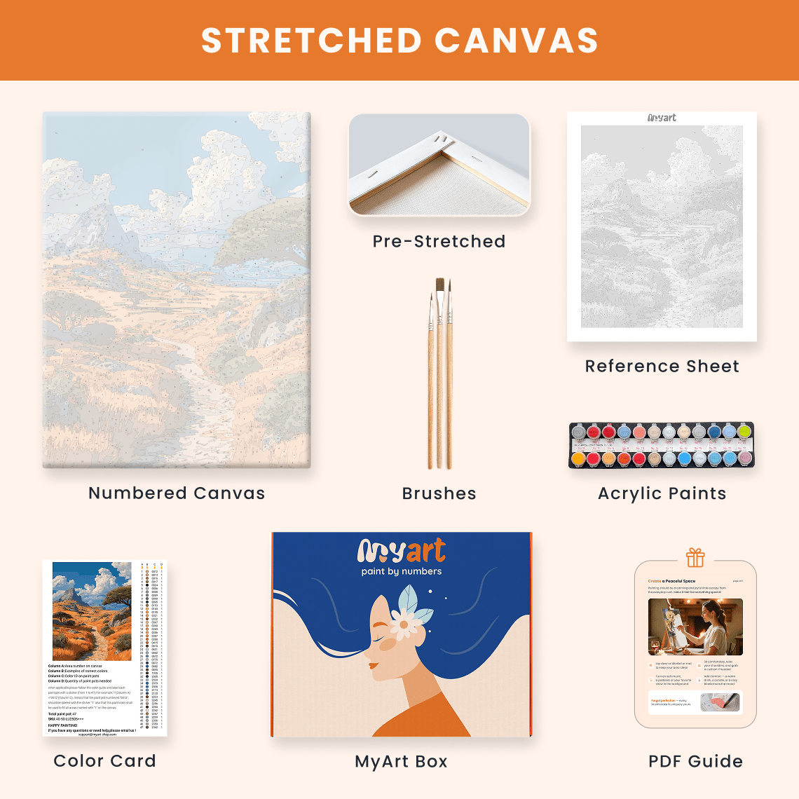 Paint by numbers - Savanna Path - MyArt