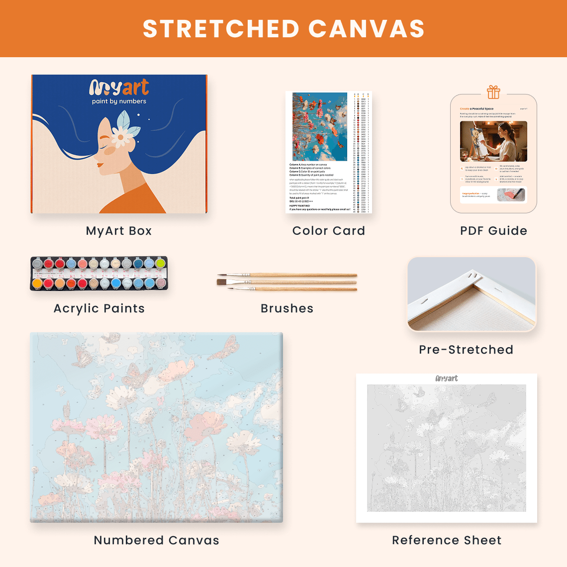 Paint by numbers - Scarlet Embrace - MyArt