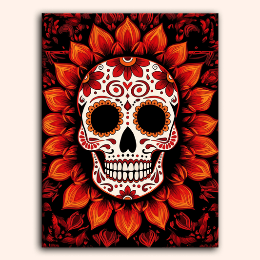 Paint by numbers - Scarlet Skull - MyArt