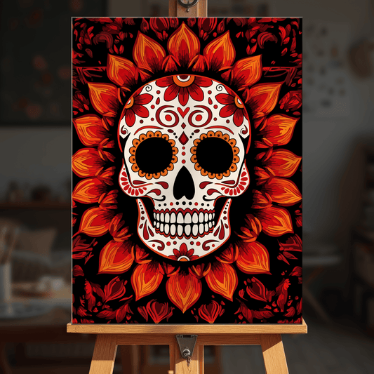 Paint by numbers - Scarlet Skull - MyArt