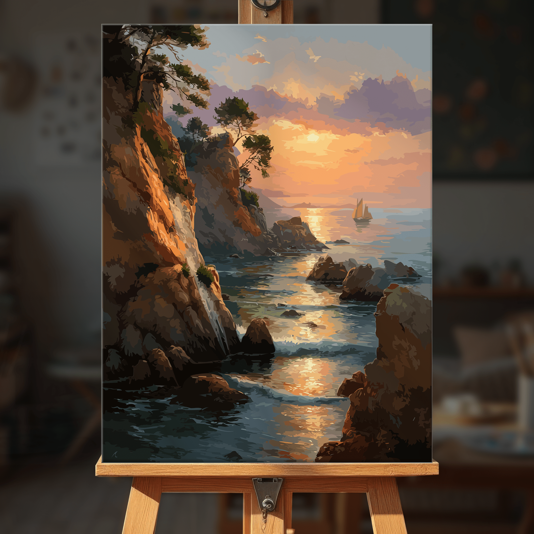 Paint by numbers - Sea Cliffs - MyArt