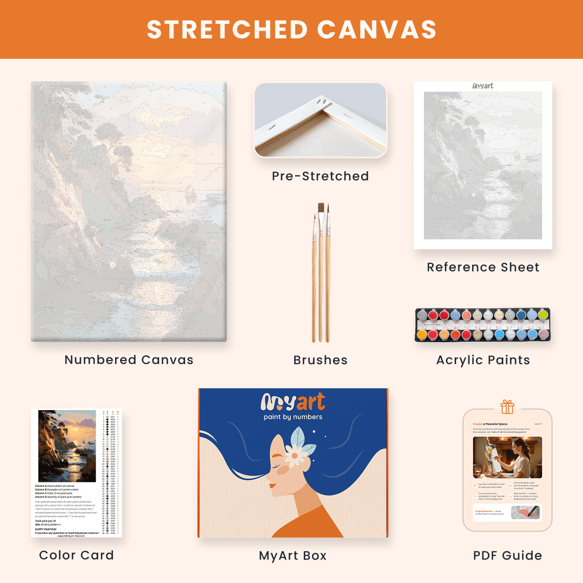 Paint by numbers - Sea Cliffs - MyArt