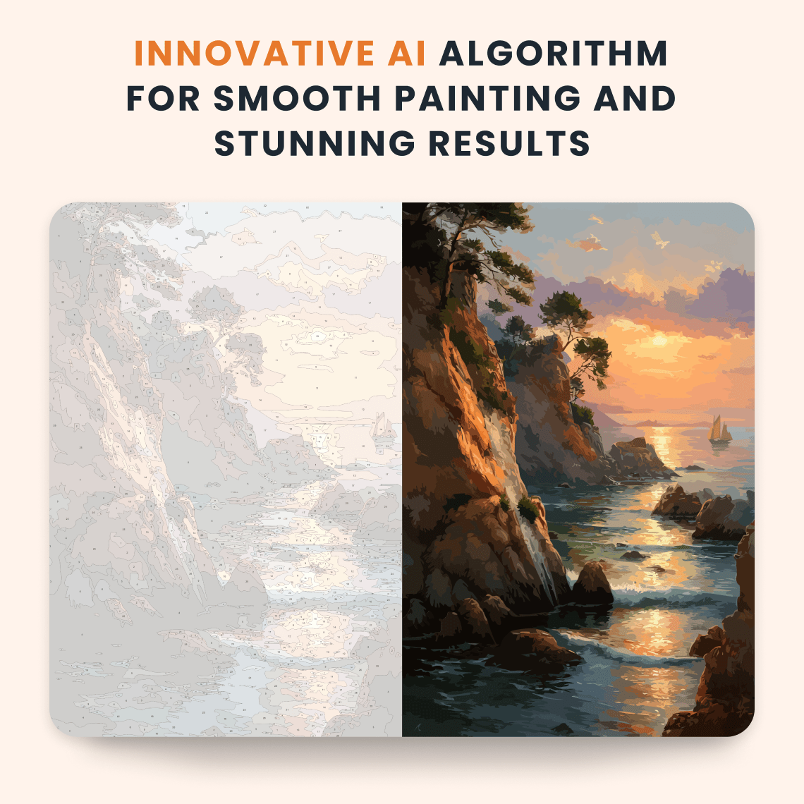 Paint by numbers - Sea Cliffs - MyArt