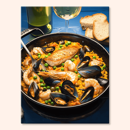 Paint by numbers - Seafood Paella - MyArt