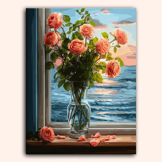 Paint by numbers - Seaside Roses - MyArt