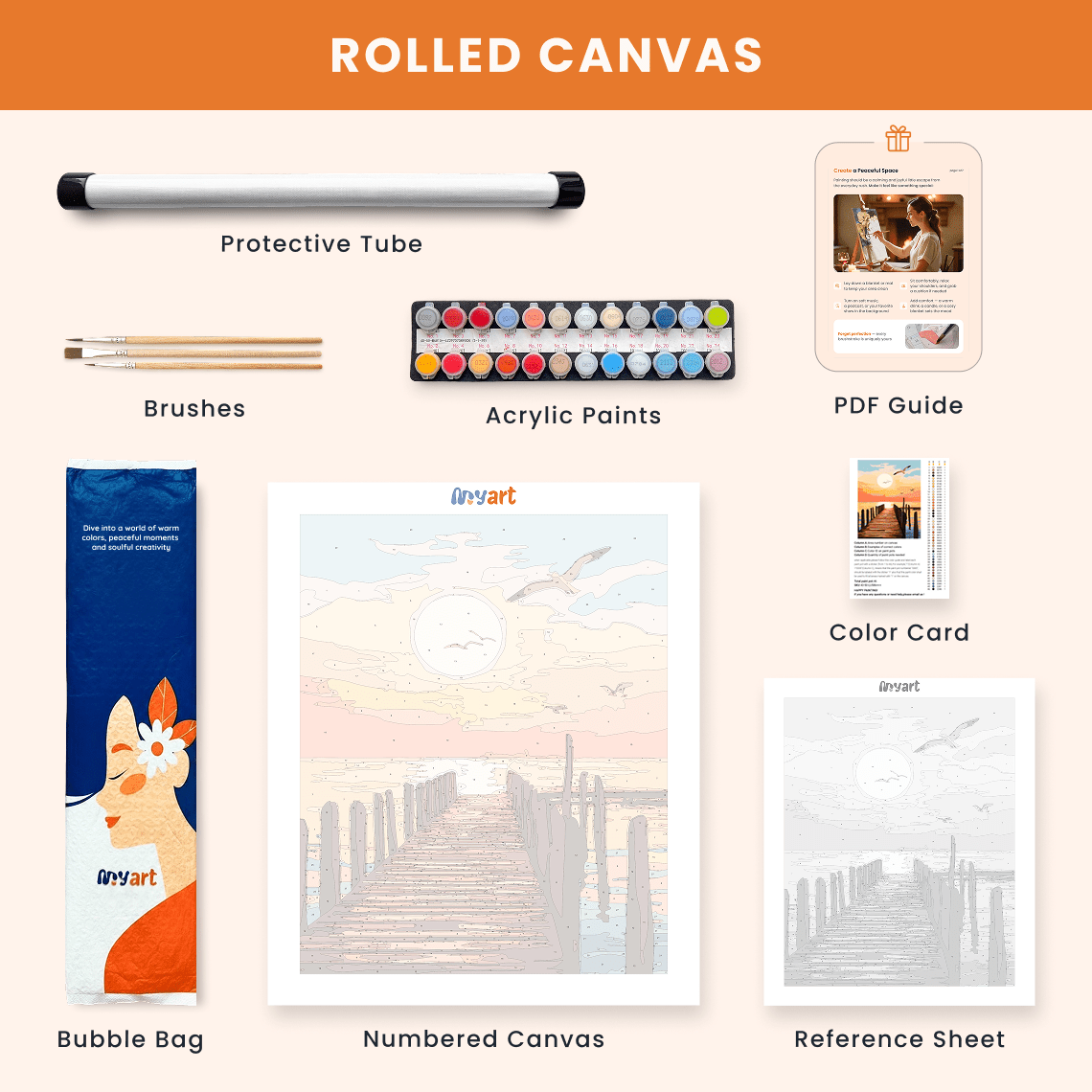 Paint by numbers - Seaside Escape - MyArt