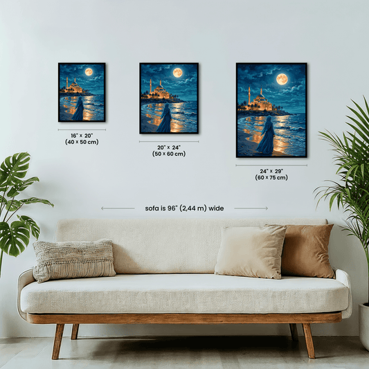 Paint by numbers - Seaside Moon - MyArt