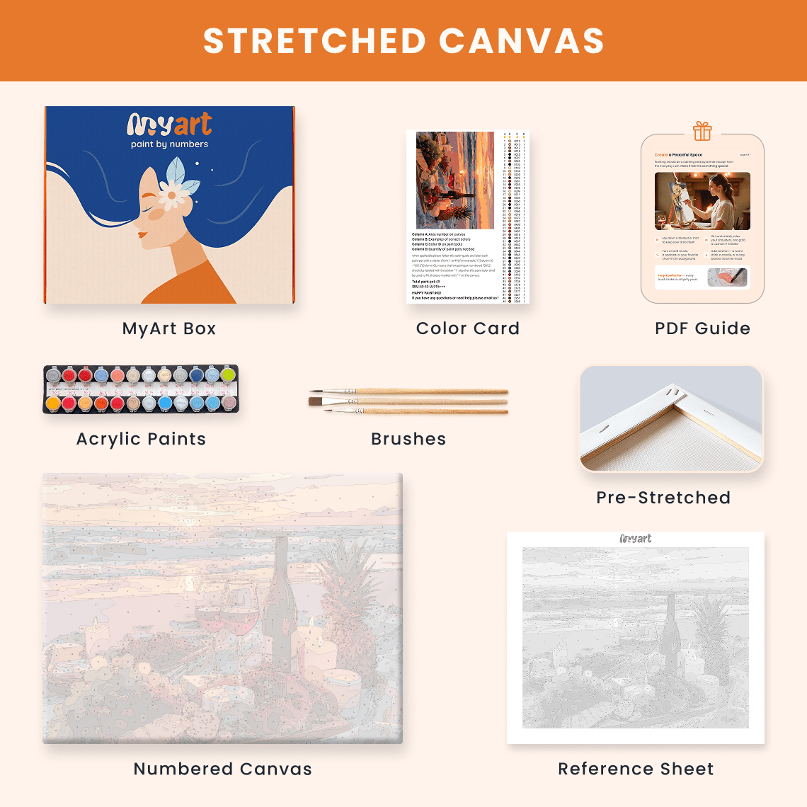 Paint by numbers - Seaside Romance - MyArt