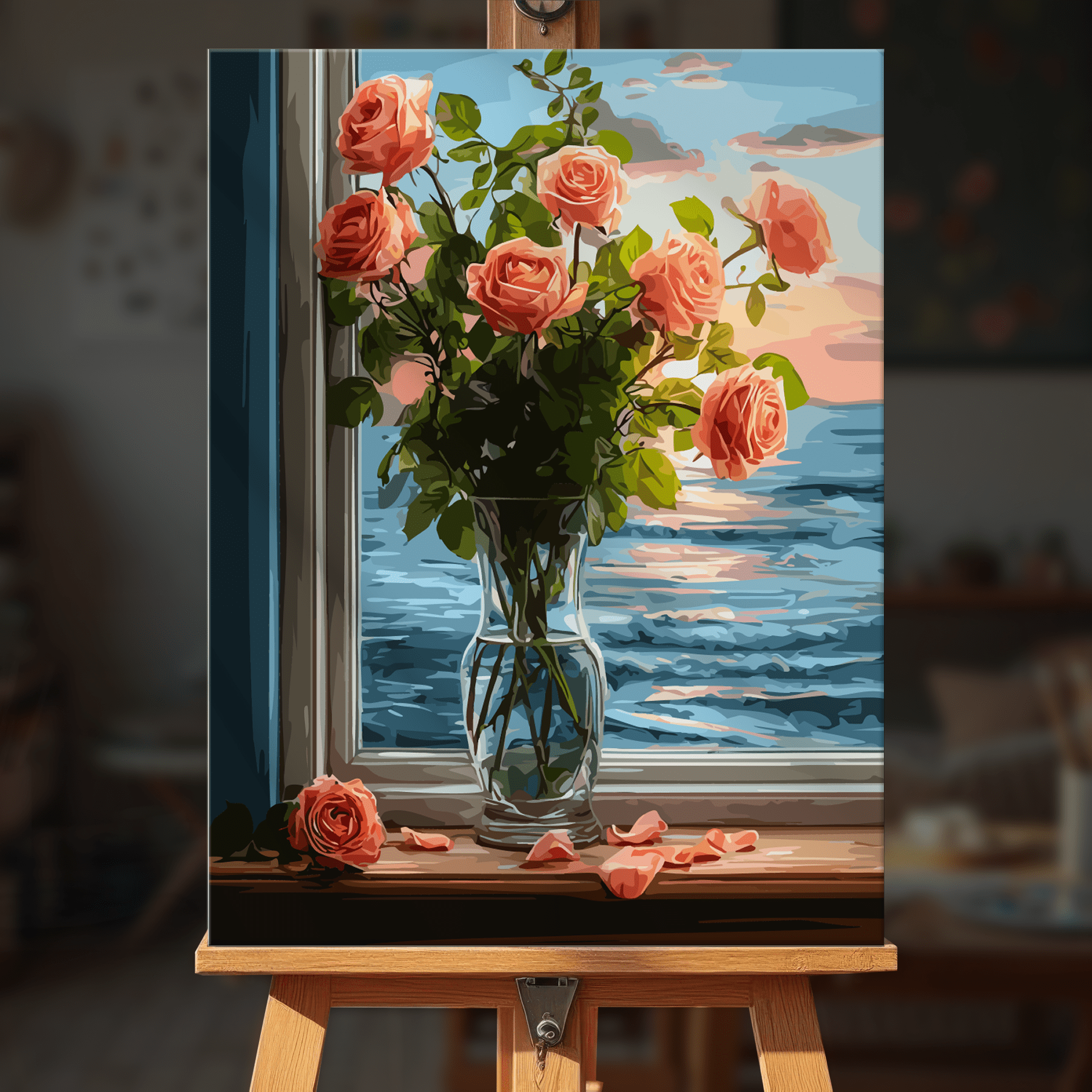 Paint by numbers - Seaside Roses - MyArt