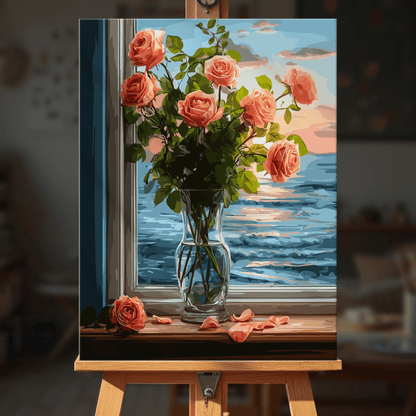 Paint by numbers - Seaside Roses - MyArt