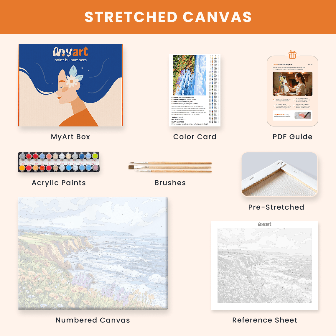 Paint by numbers - Seaside Serenity - MyArt