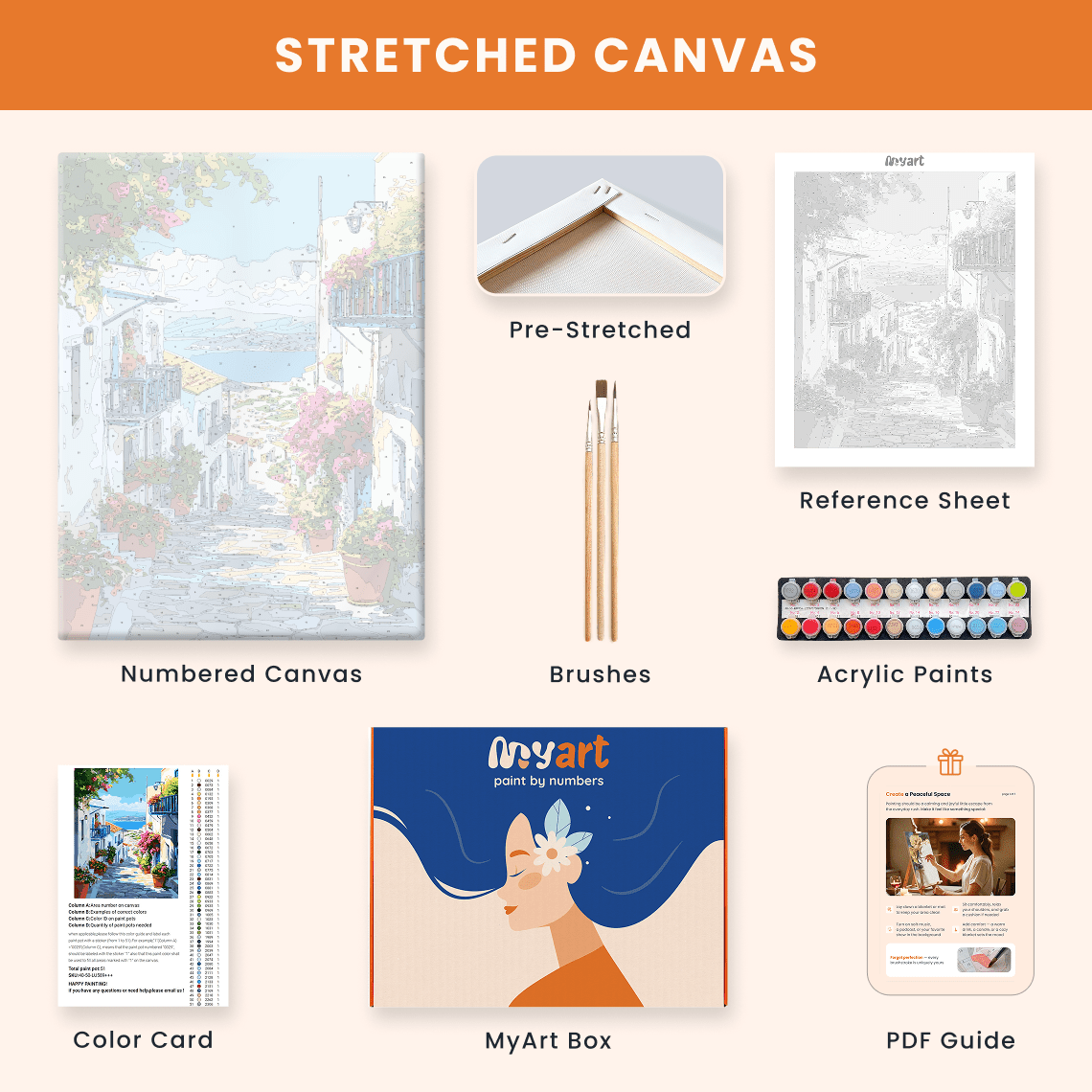 Paint by numbers - Seaside Steps - MyArt