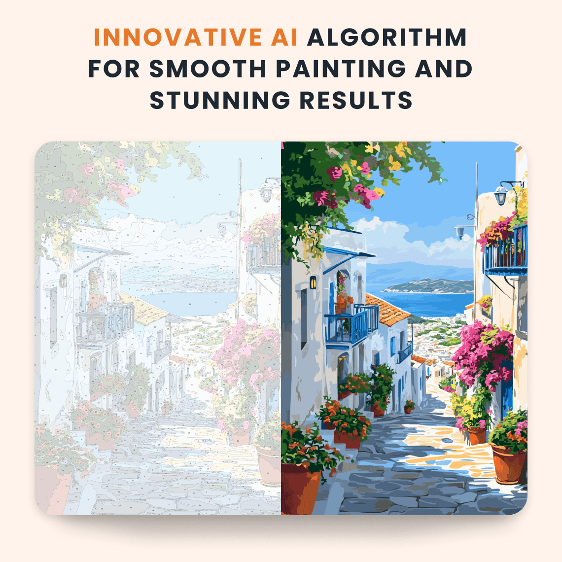 Paint by numbers - Seaside Steps - MyArt