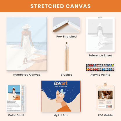 Paint by numbers - Seaside Stroll - MyArt