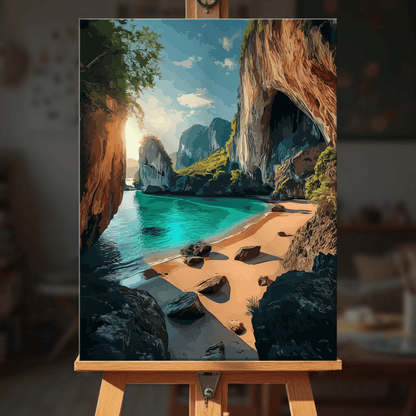 Paint by numbers - Secluded Beach - MyArt