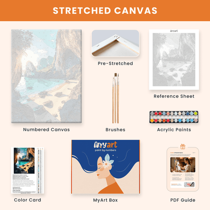 Paint by numbers - Secluded Beach - MyArt