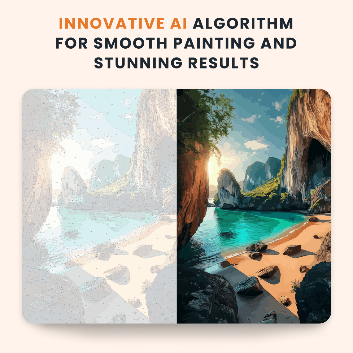 Paint by numbers - Secluded Beach - MyArt