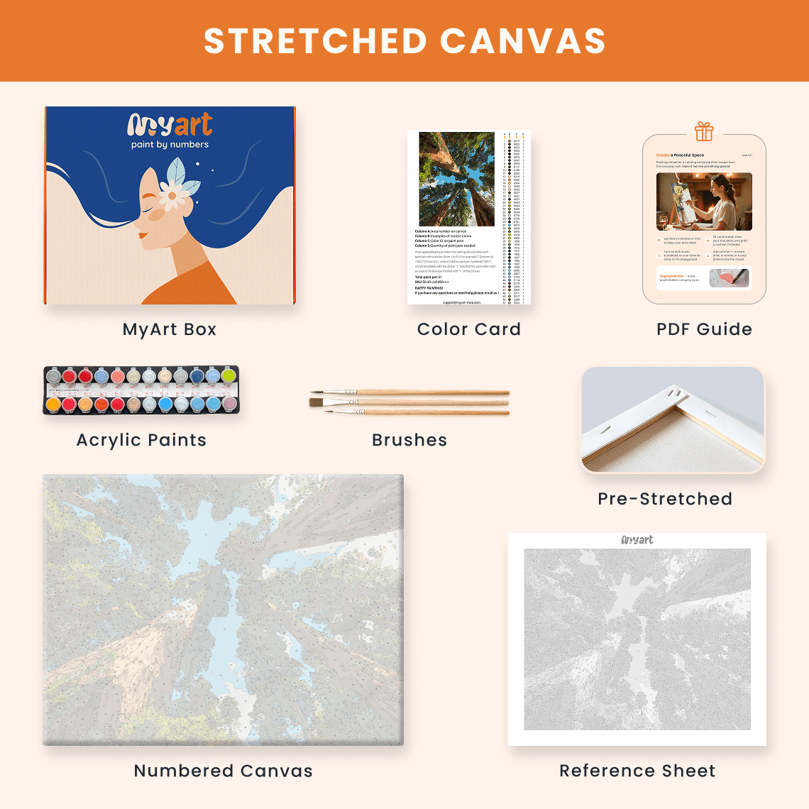 Paint by numbers - Sequoia Sky - MyArt