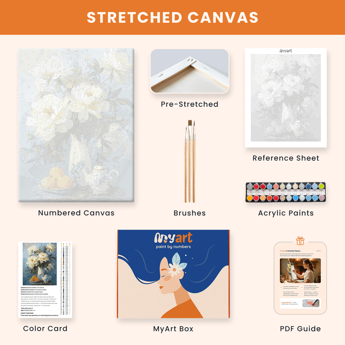 Paint by numbers - Serene Bouquet - MyArt