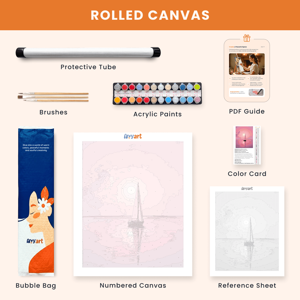 Paint by numbers - Serene Sails - MyArt