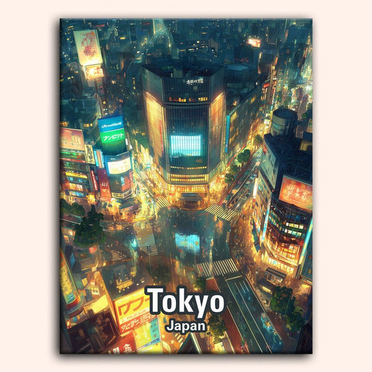 Paint by numbers - Shibuya Lights - MyArt