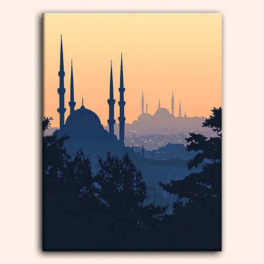 Paint by numbers - Silent Minarets - MyArt