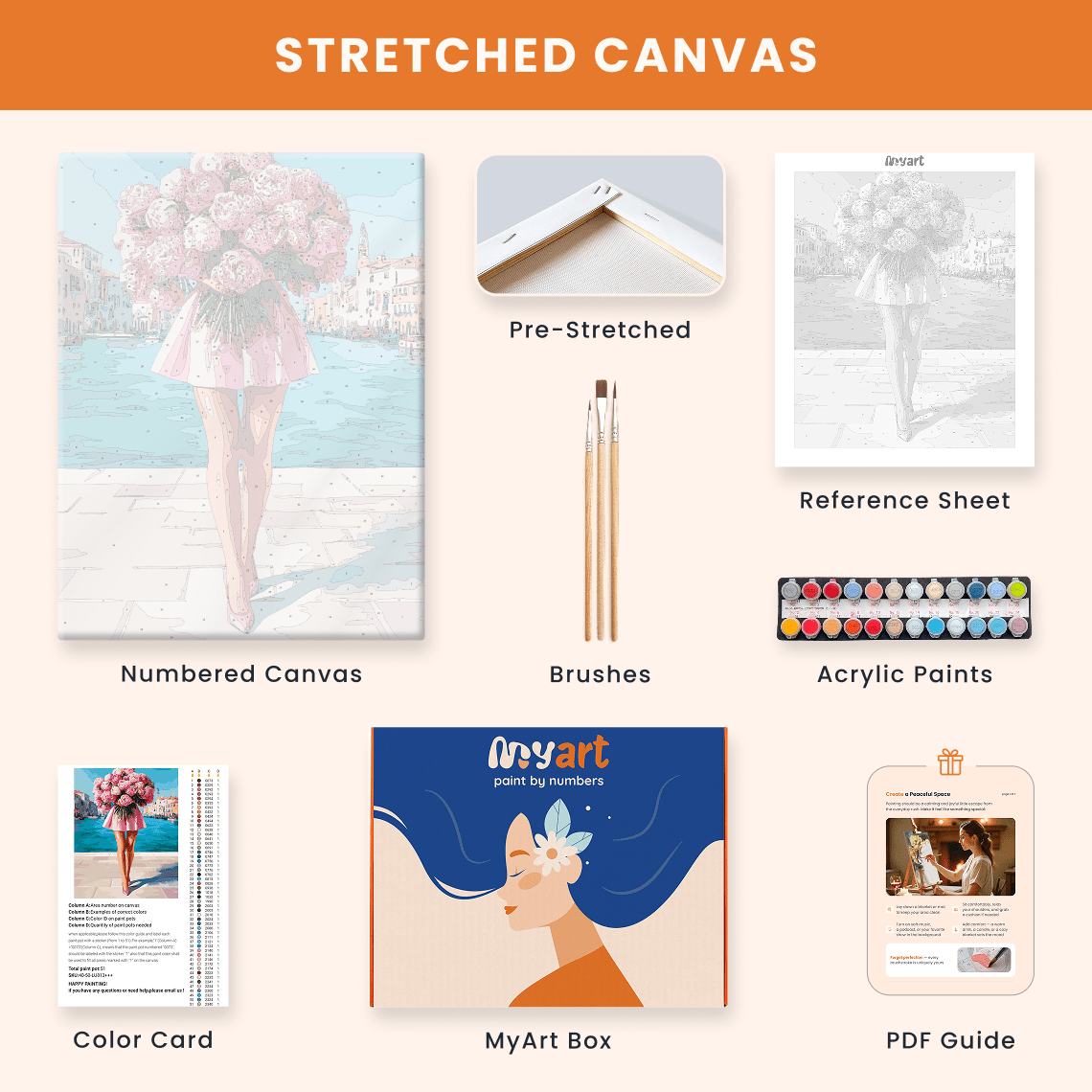 Paint by numbers - Silk Bloom Flow - MyArt