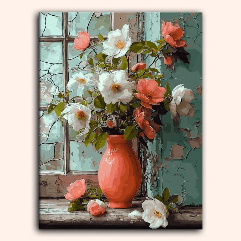 Paint by numbers - Silver Petals - MyArt