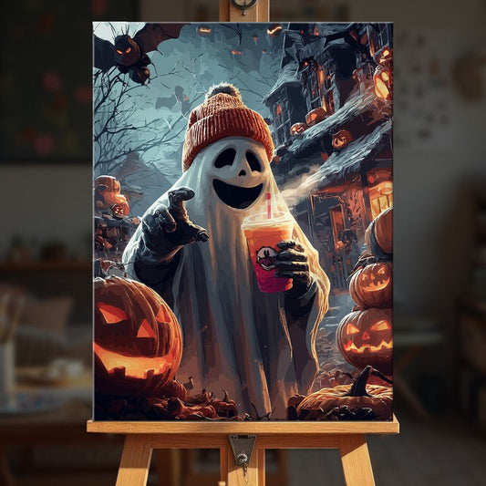Paint by numbers - Sipping Ghost - MyArt