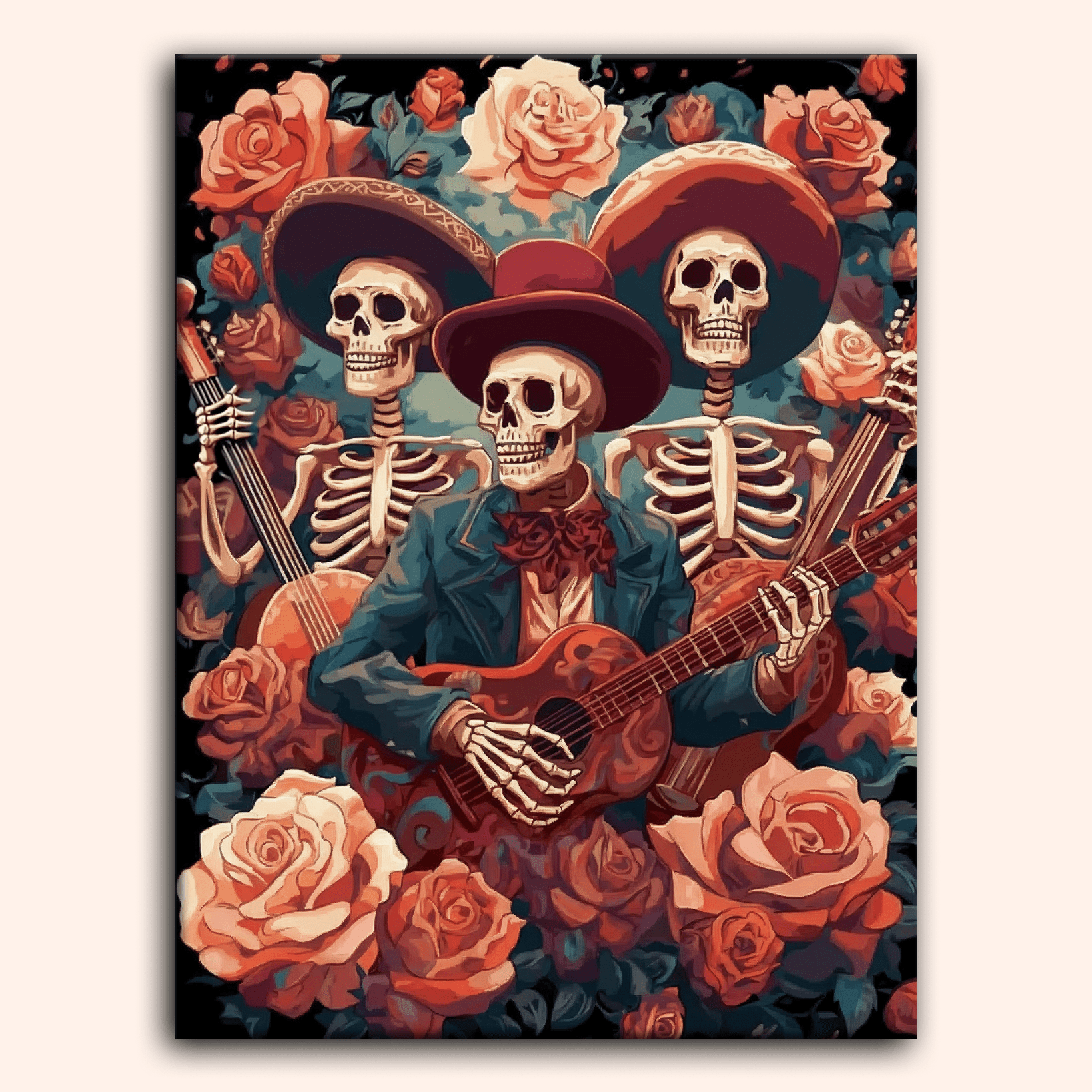 Paint by numbers - Skeleton Band - MyArt