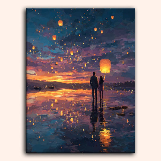 Paint by numbers - Sky Lanterns - MyArt