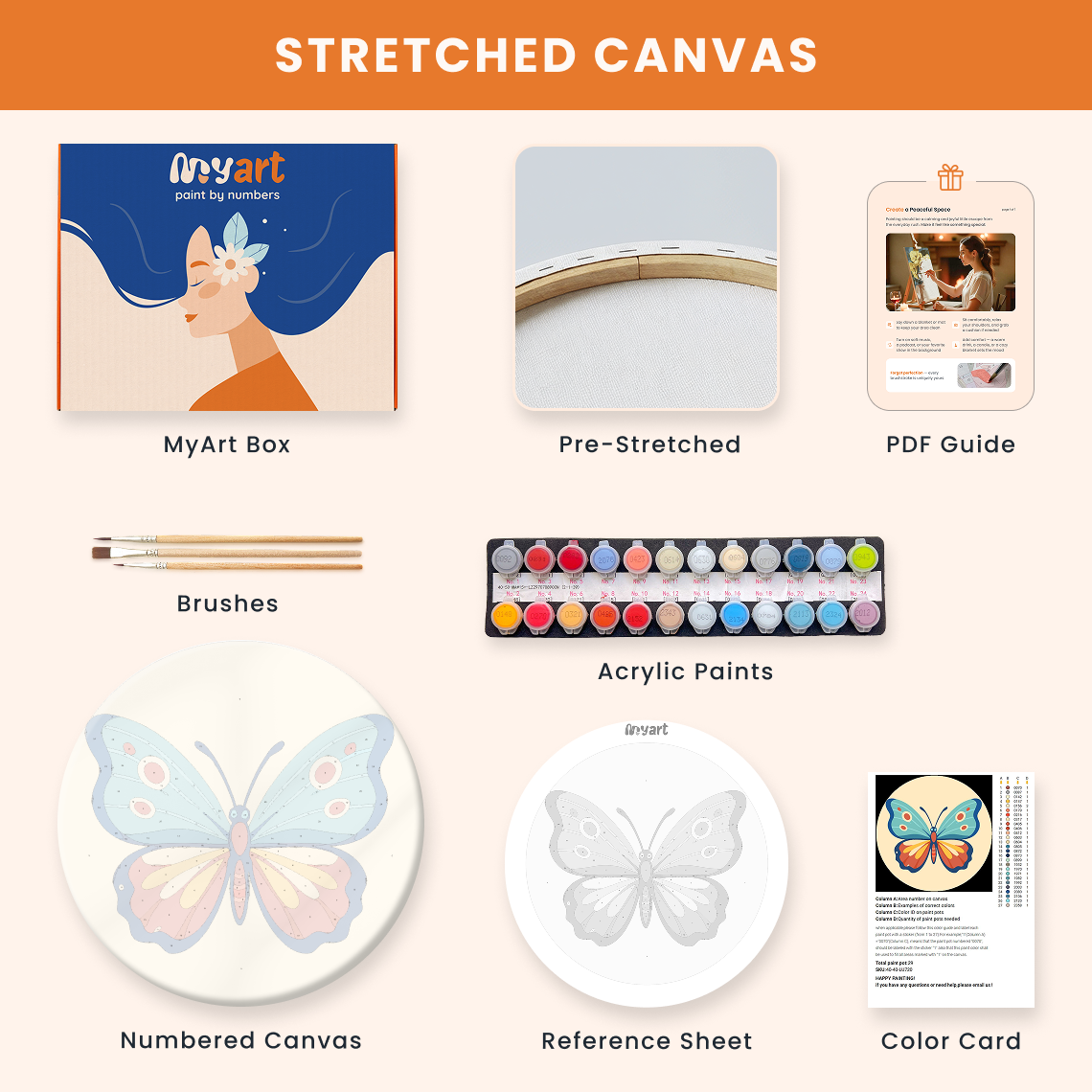 Paint by numbers - Sky Butterfly - MyArt