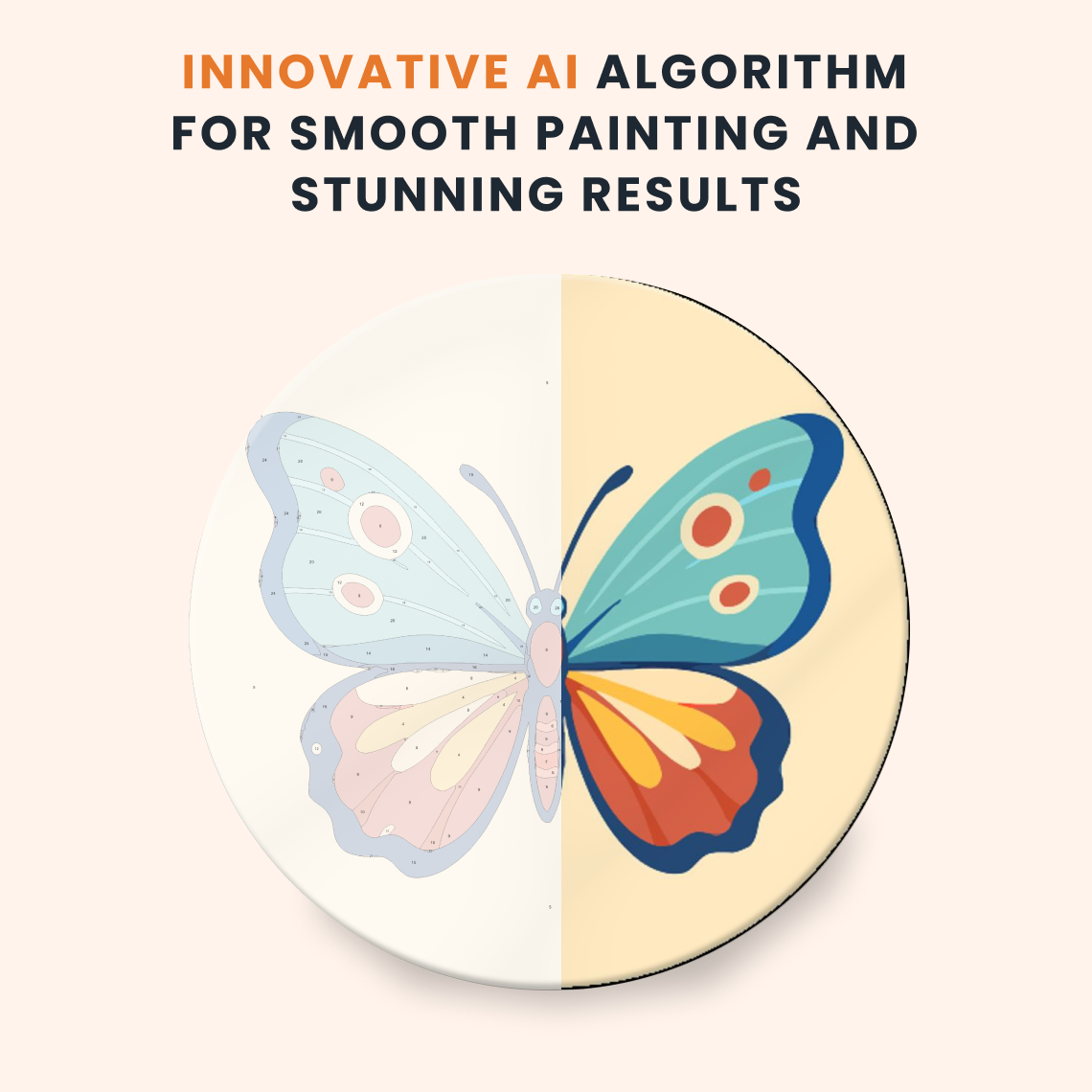 Paint by numbers - Sky Butterfly - MyArt