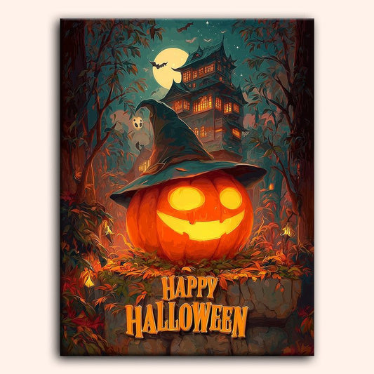 Paint by numbers - Smiling Pumpkin - MyArt