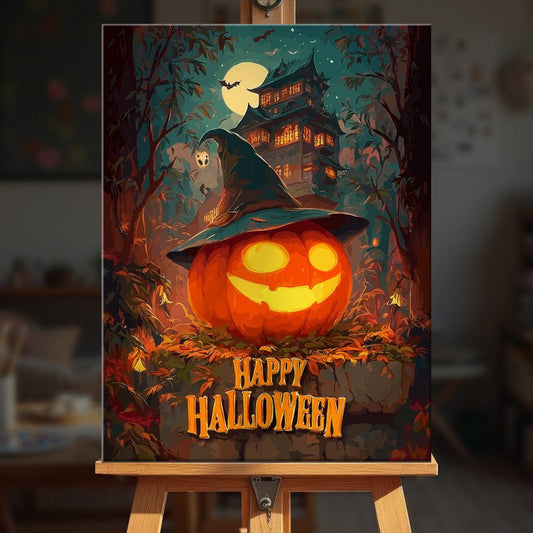 Paint by numbers - Smiling Pumpkin - MyArt