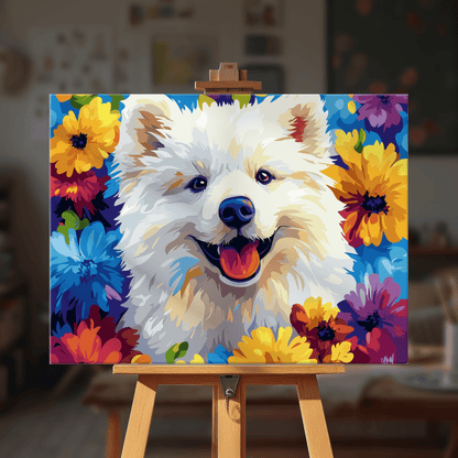 Paint by numbers - Smiling Pup - MyArt