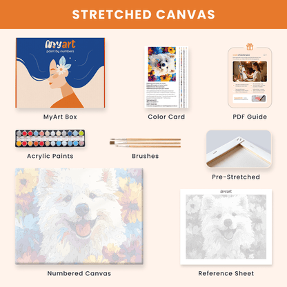 Paint by numbers - Smiling Pup - MyArt