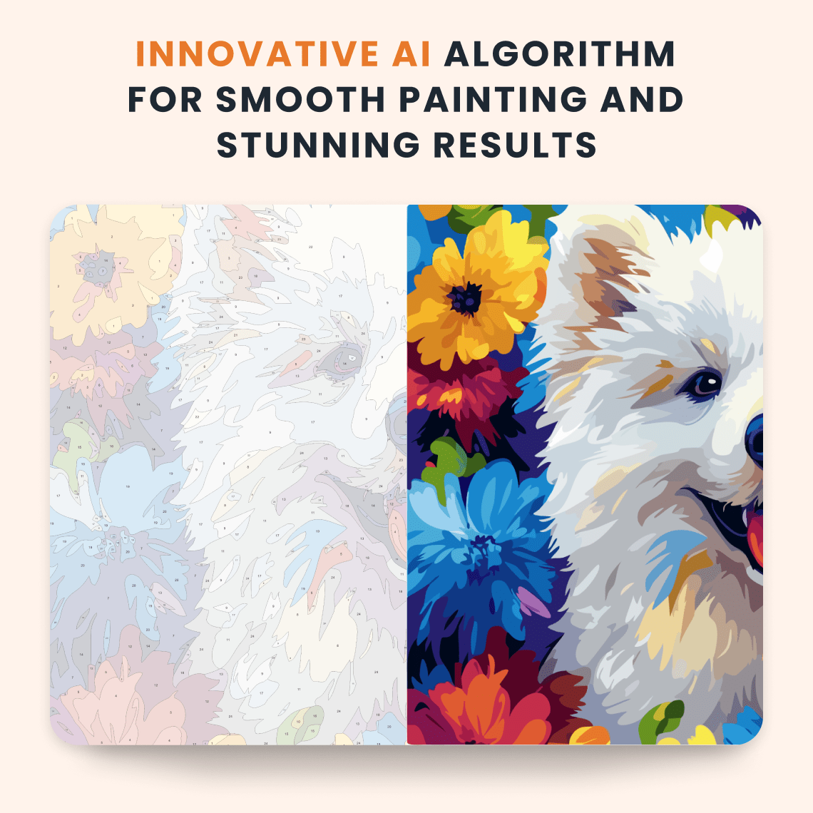 Paint by numbers - Smiling Pup - MyArt