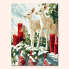 Snowy Deer