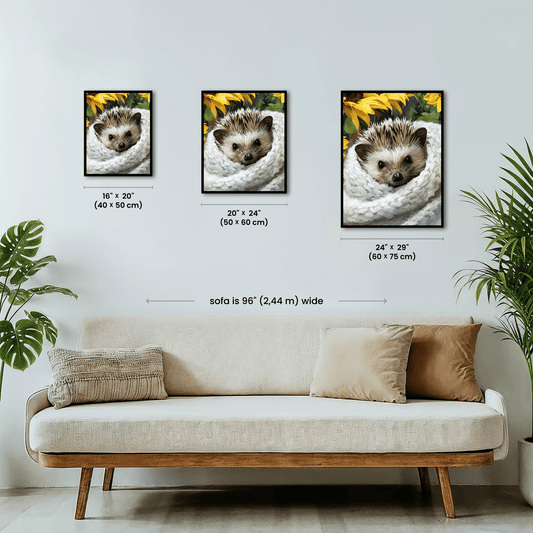 Paint by numbers - Snuggle Hedgehog - MyArt
